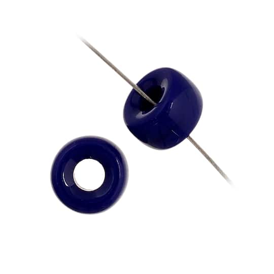 John Bead 9mm Opaque Glass Pony Beads